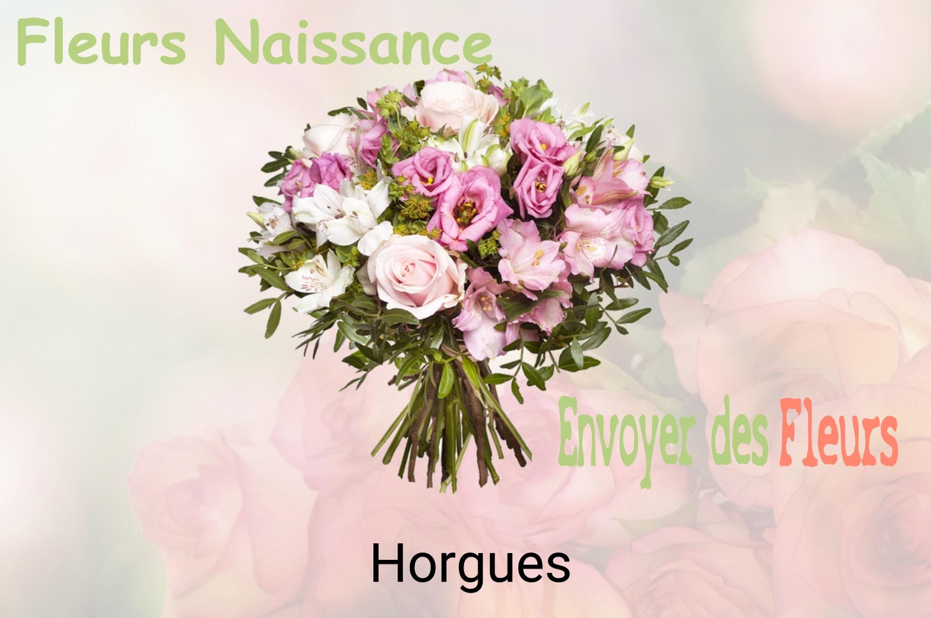 Bouquet de fleurs de naissance livré à Horgues